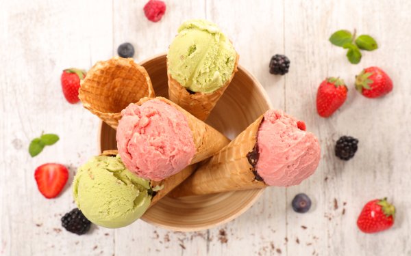 Food Ice Cream Sweets Still Life Berry HD Wallpaper | Background Image