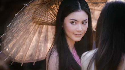 brown eyes brunette Thai model actress Celebrity Davika Hoorne HD Desktop Wallpaper | Background Image