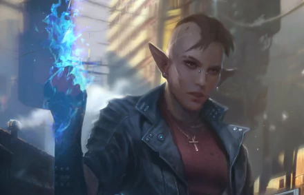 Sci Fi cyberpunk HD Desktop Wallpaper | Background Image