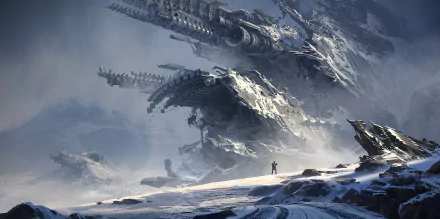 sunlight fog adventurer snow fantasy landscape fantasy landscape HD Desktop Wallpaper | Background Image