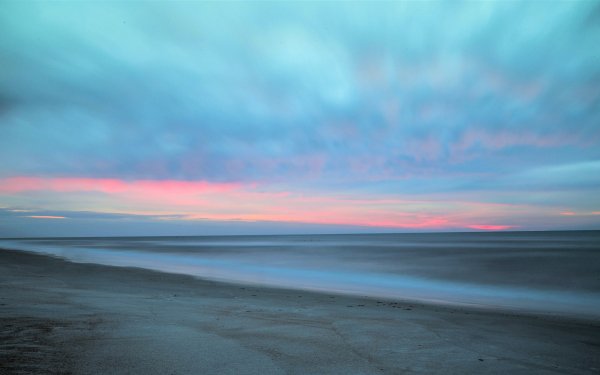 Earth Sunset Sky Beach Ocean Sea Horizon HD Wallpaper | Background Image