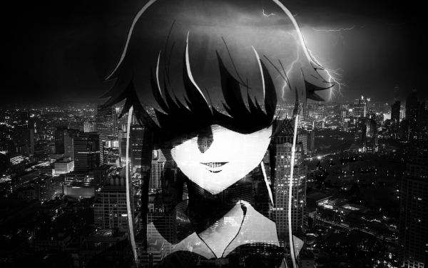Anime Mirai Nikki Yuno Gasai Yandere City Black HD Wallpaper | Background Image