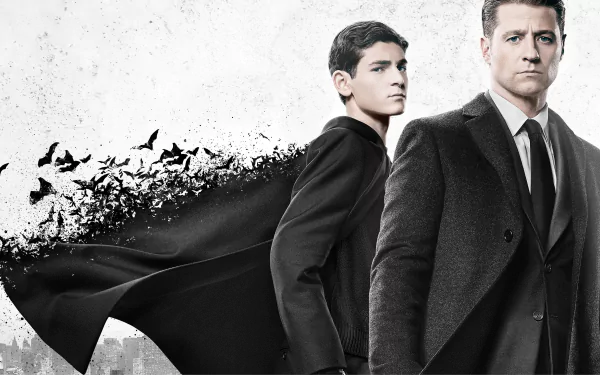 Bruce Wayne James Gordon David Mazouz Ben McKenzie TV Show gotham HD Desktop Wallpaper | Background Image