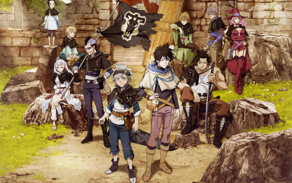 Anime Black Clover Asta Yuno Noelle Silva Yami Sukehiro Luck Voltia Gauche Adlai Finral Roulacase Magna Swing Charmy Pappitson HD Wallpaper | Background Image