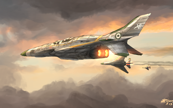 Military Sci Fi Jet Fighter Futuristic Aircraft Warplane HD Wallpaper | Background Image