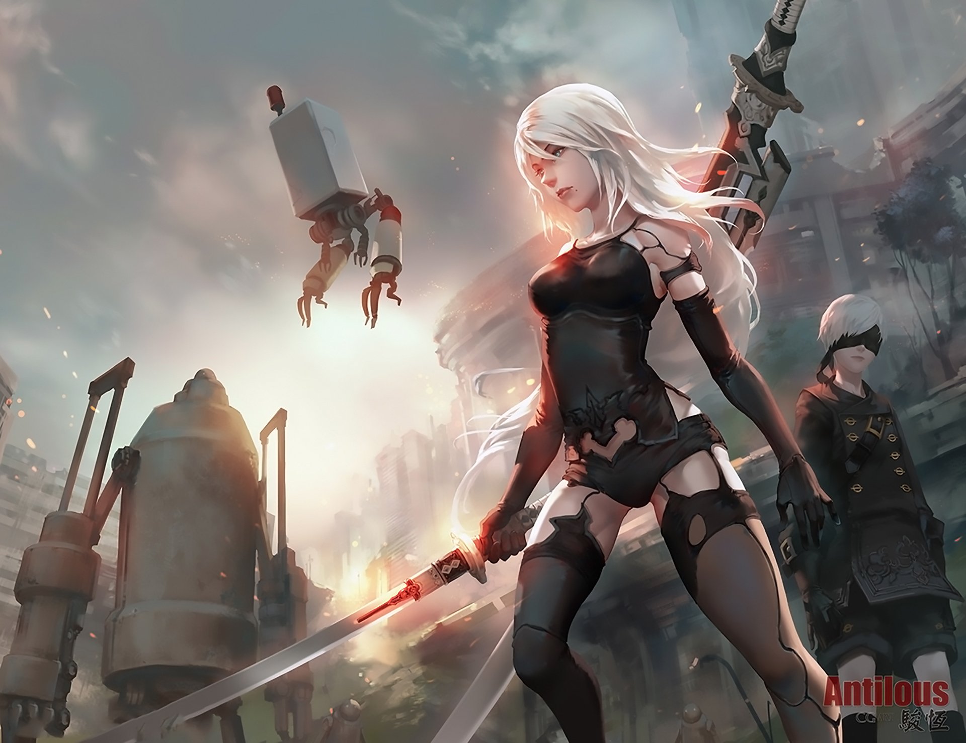 Video Game Nier Automata Hd Wallpaper By Anti 8440