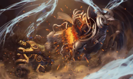 Thrall (World Of Warcraft) Malthael (Diablo III) video game Heroes of the Storm HD Desktop Wallpaper | Background Image