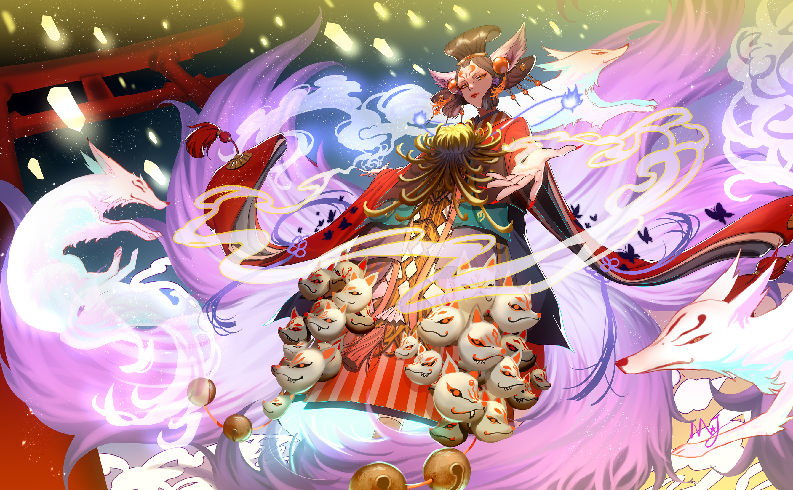 Download Anime Onmyoji HD Wallpaper