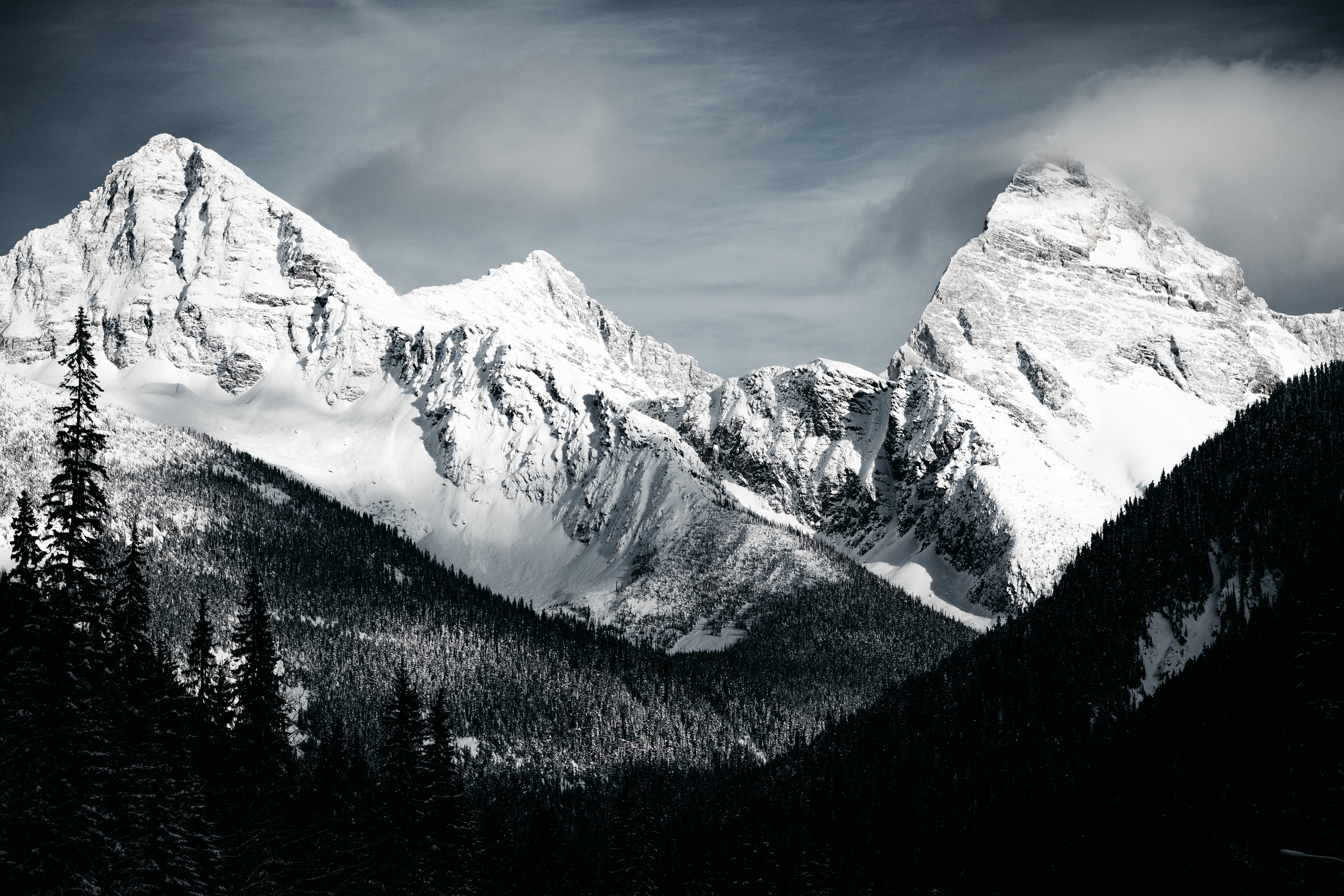 Our mountains am. Горы Уайт-Маунтинс. Снежные горы. Горы черно белые. В горах.