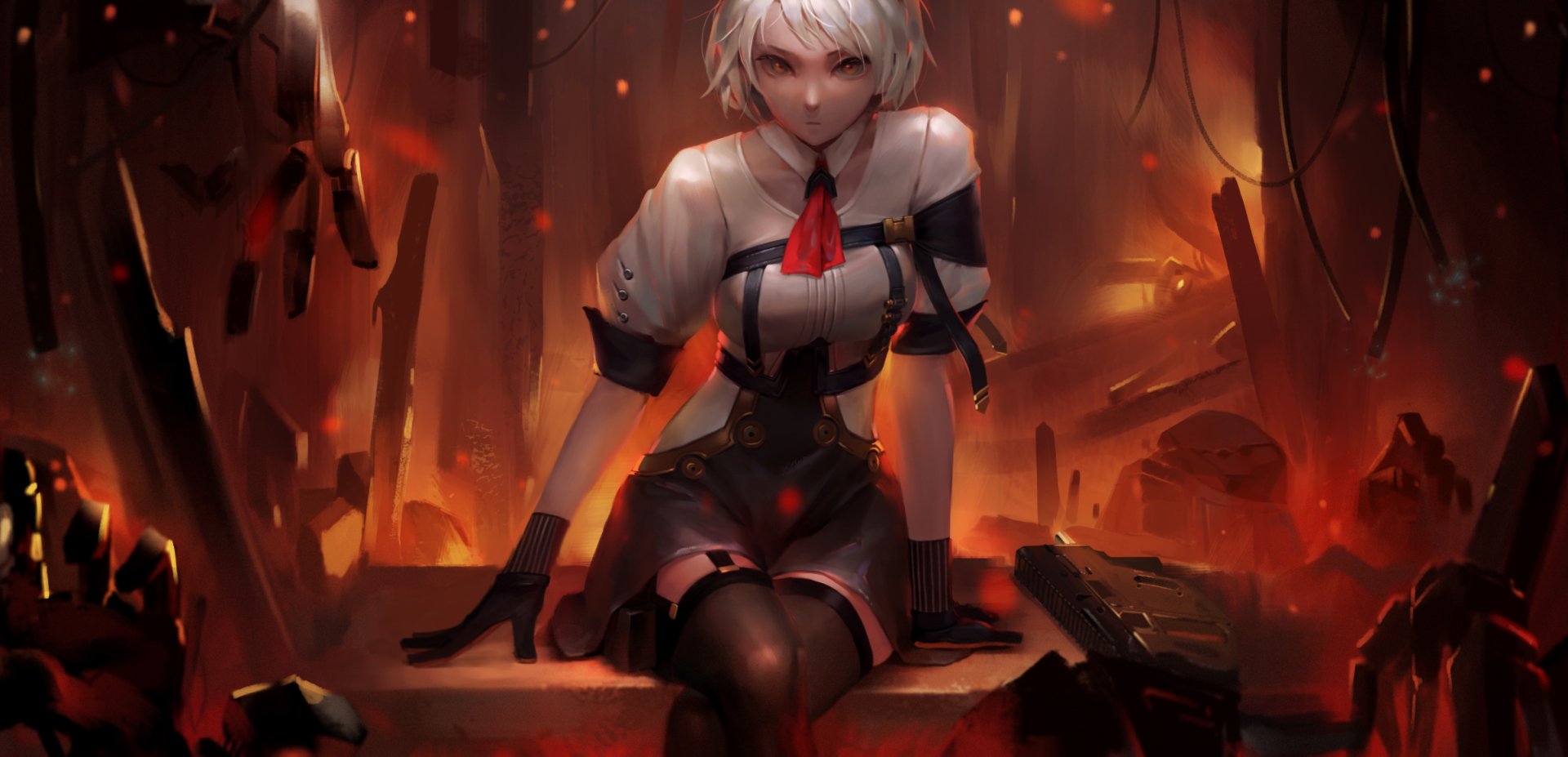 Download Vector (Girls Frontline) Video Game Girls Frontline HD Wallpaper by midfinger22