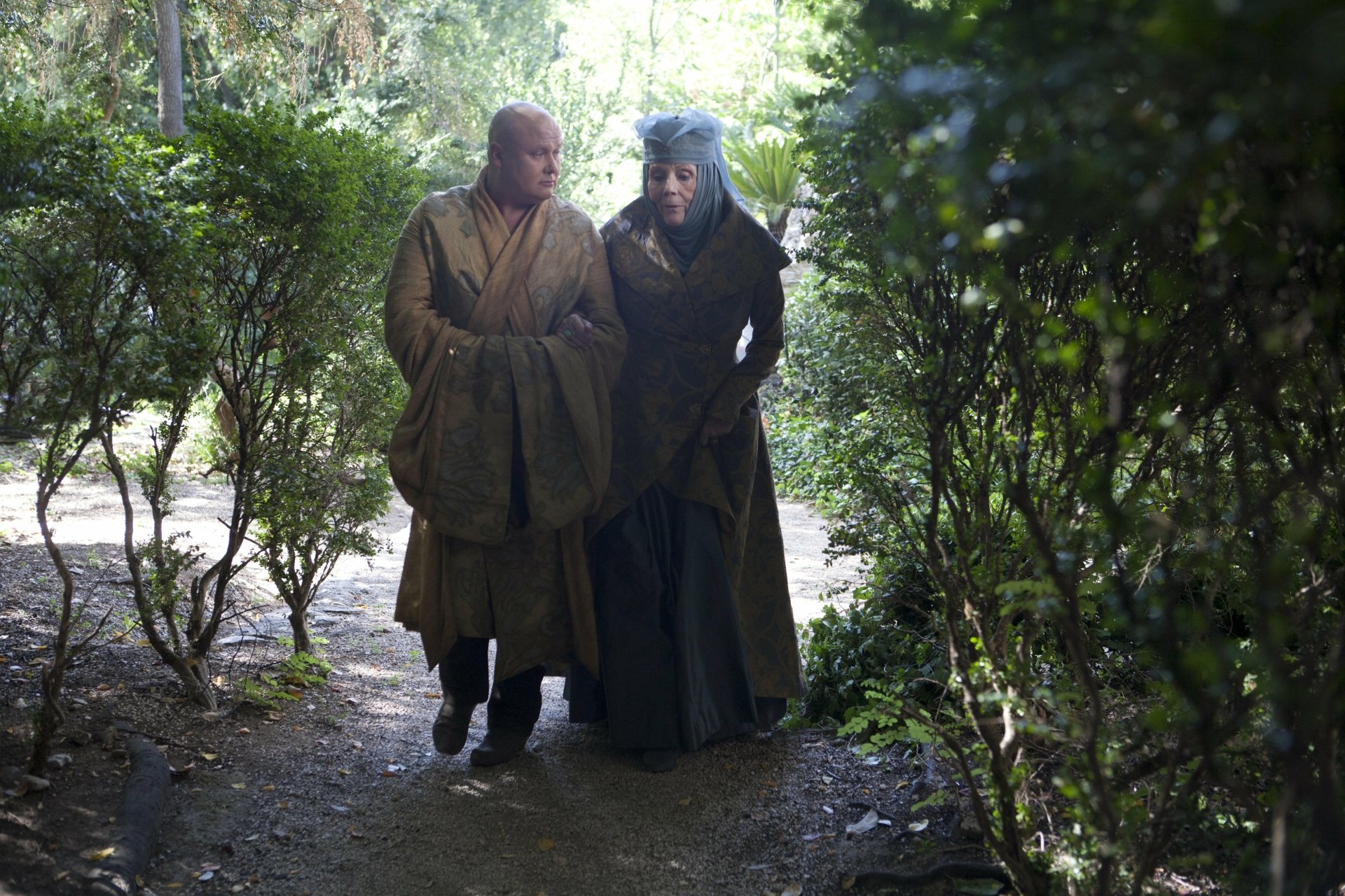 Download Diana Rigg Conleth Hill Lord Varys Olenna Tyrell TV Show Game Of Thrones 4k Ultra HD Wallpaper