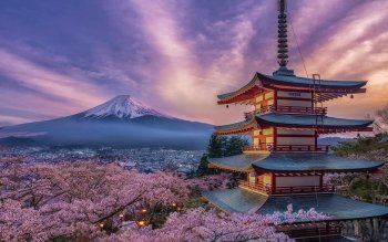 富士山高清壁纸 桌面背景