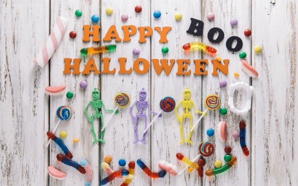 Holiday Halloween Happy Halloween Candy HD Wallpaper | Background Image