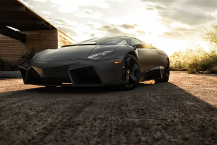 supercar black car car Lamborghini vehicle Lamborghini Reventon HD Desktop Wallpaper | Background Image