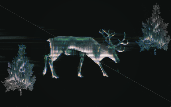 Artistic Glitch Moose HD Wallpaper | Background Image
