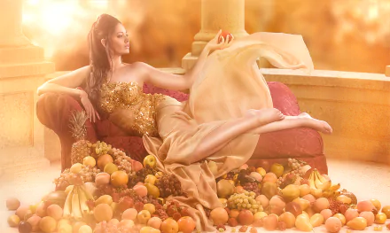 feet fruit couch terrace woman mood HD Desktop Wallpaper | Background Image