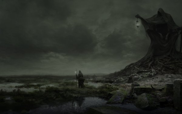 Dark Grim Reaper Landscape HD Wallpaper | Background Image