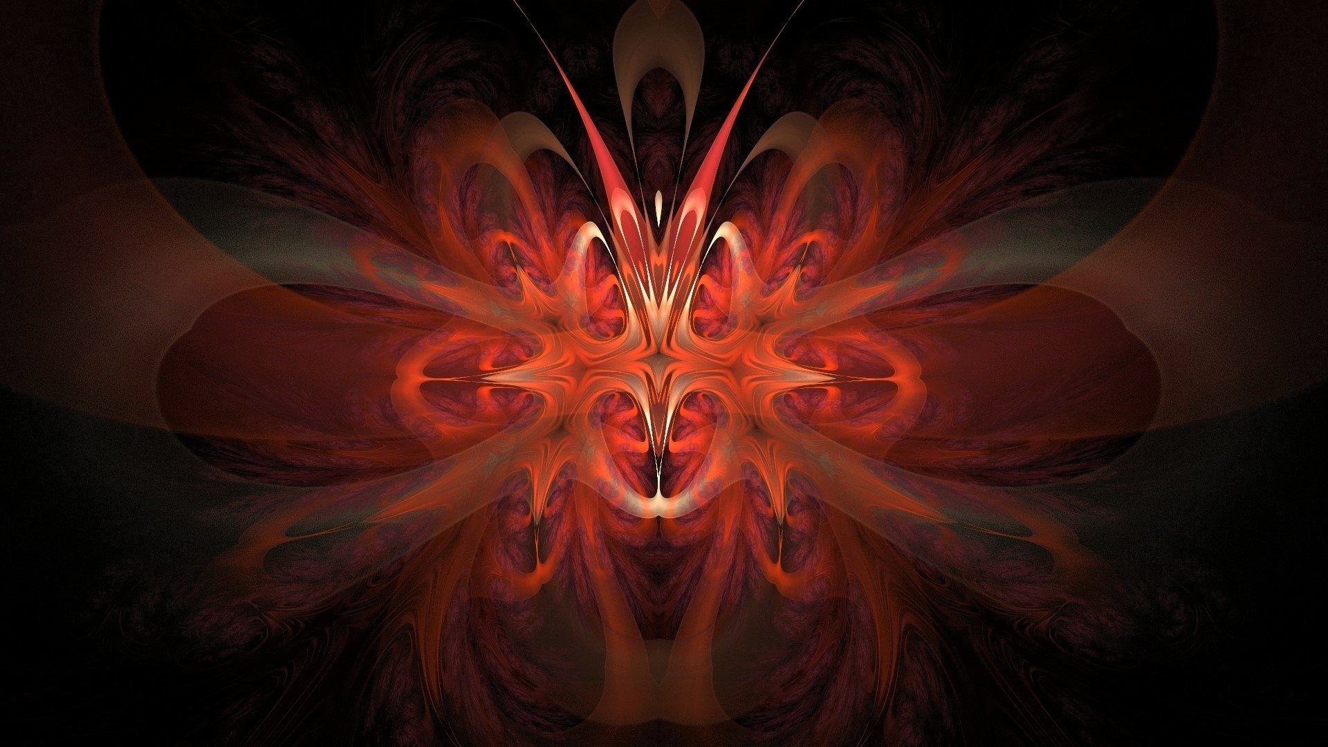 Vibrant Orange Fractal Blaze – Abstract HD Wallpaper | 1920x1080 ...