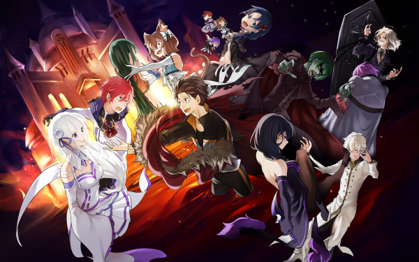 Anime Re:ZERO -Starting Life in Another World- Emilia Subaru Natsuki HD Wallpaper | Background Image