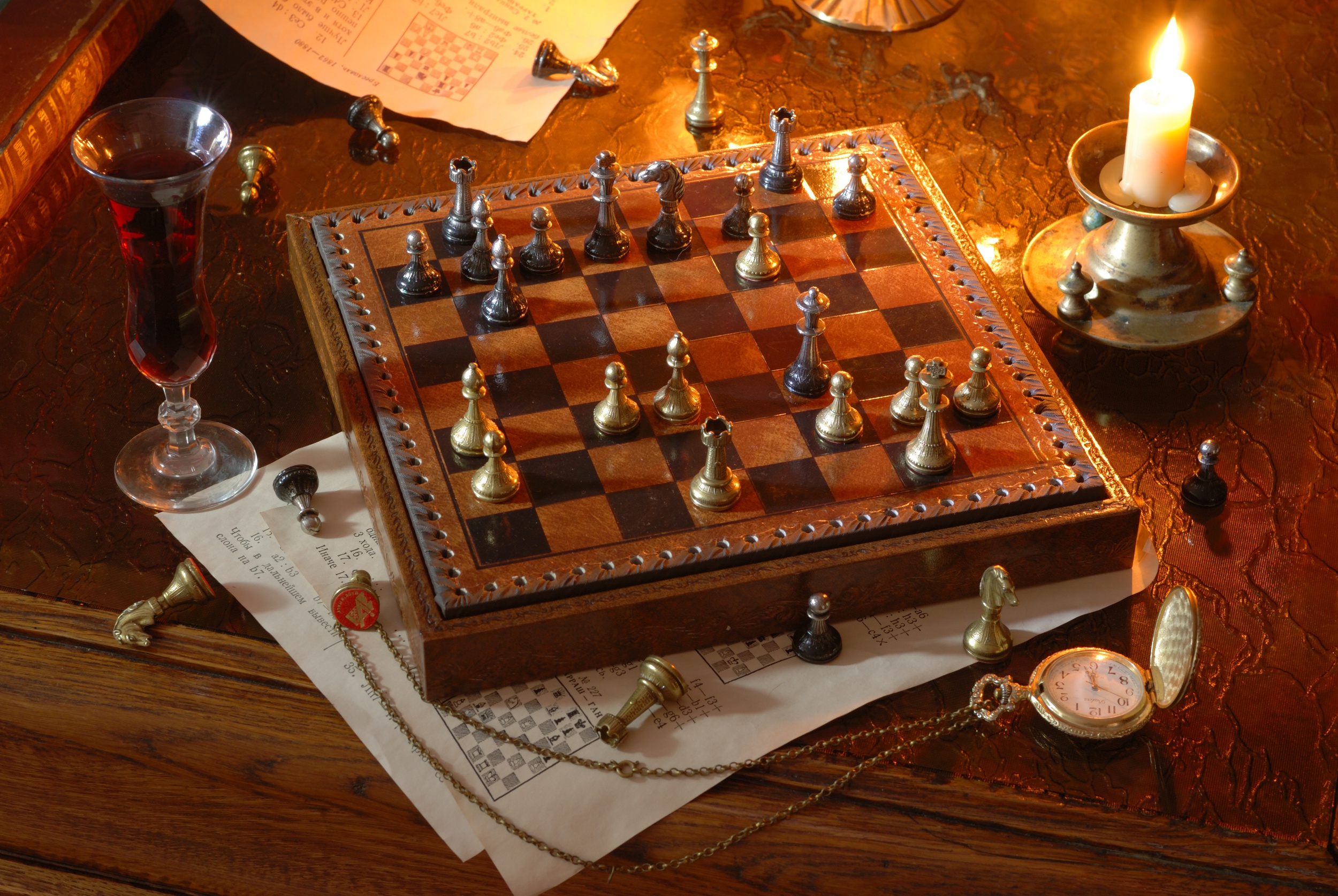 Download wallpaper 3840x2400 chess, chessboard, figures, 3d 4k ultra hd  16:10 hd background