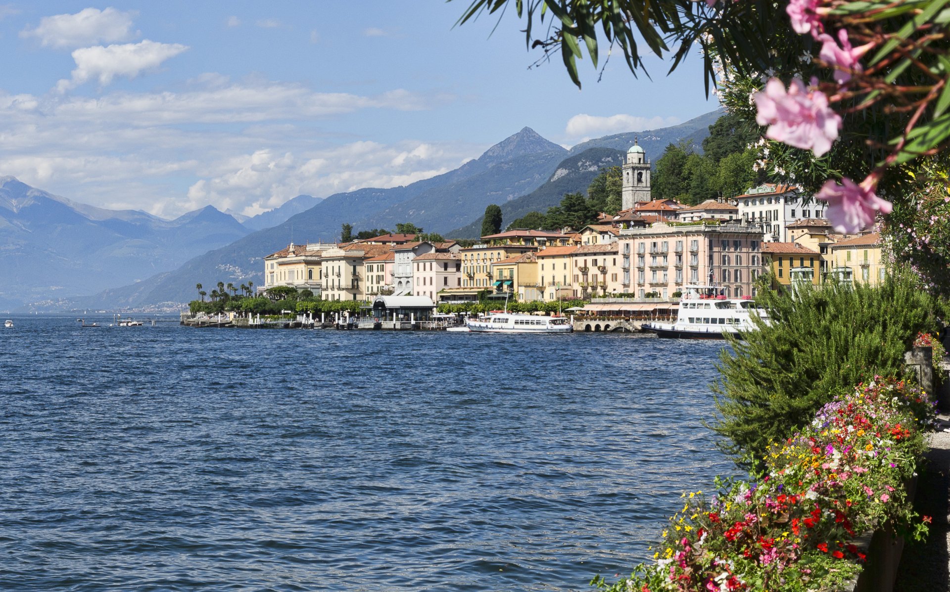 Download Lake Como Bellagio Italy Lombardy Man Made Town  HD Wallpaper