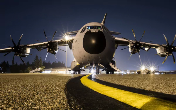 transport aircraft warplane aircraft military Airbus A400M HD Desktop Wallpaper | Background Image