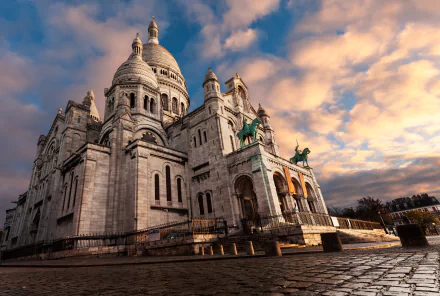 statue dome Paris France Basilica religious Sacré-Cœur HD Desktop Wallpaper | Background Image