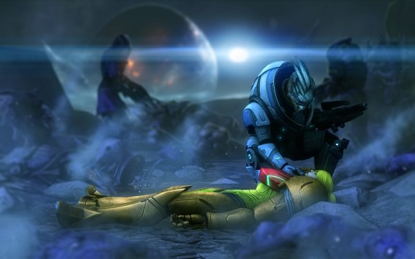 Video Game Crossover Mass Effect Garrus Vakarian Samus Aran Metroid HD Wallpaper | Background Image