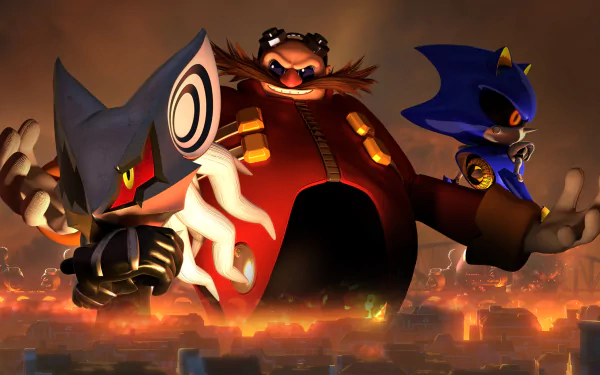 Infinite (Sonic The Hedgehog) Metal Sonic Doctor Eggman video game Sonic Forces HD Desktop Wallpaper | Background Image