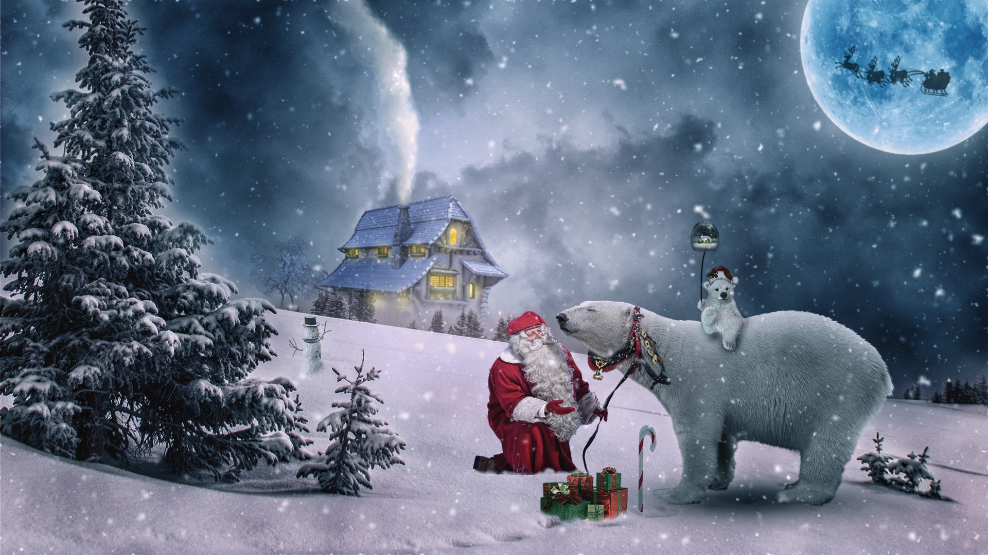 Santa Clause Winter Christmas by Iván Tamás