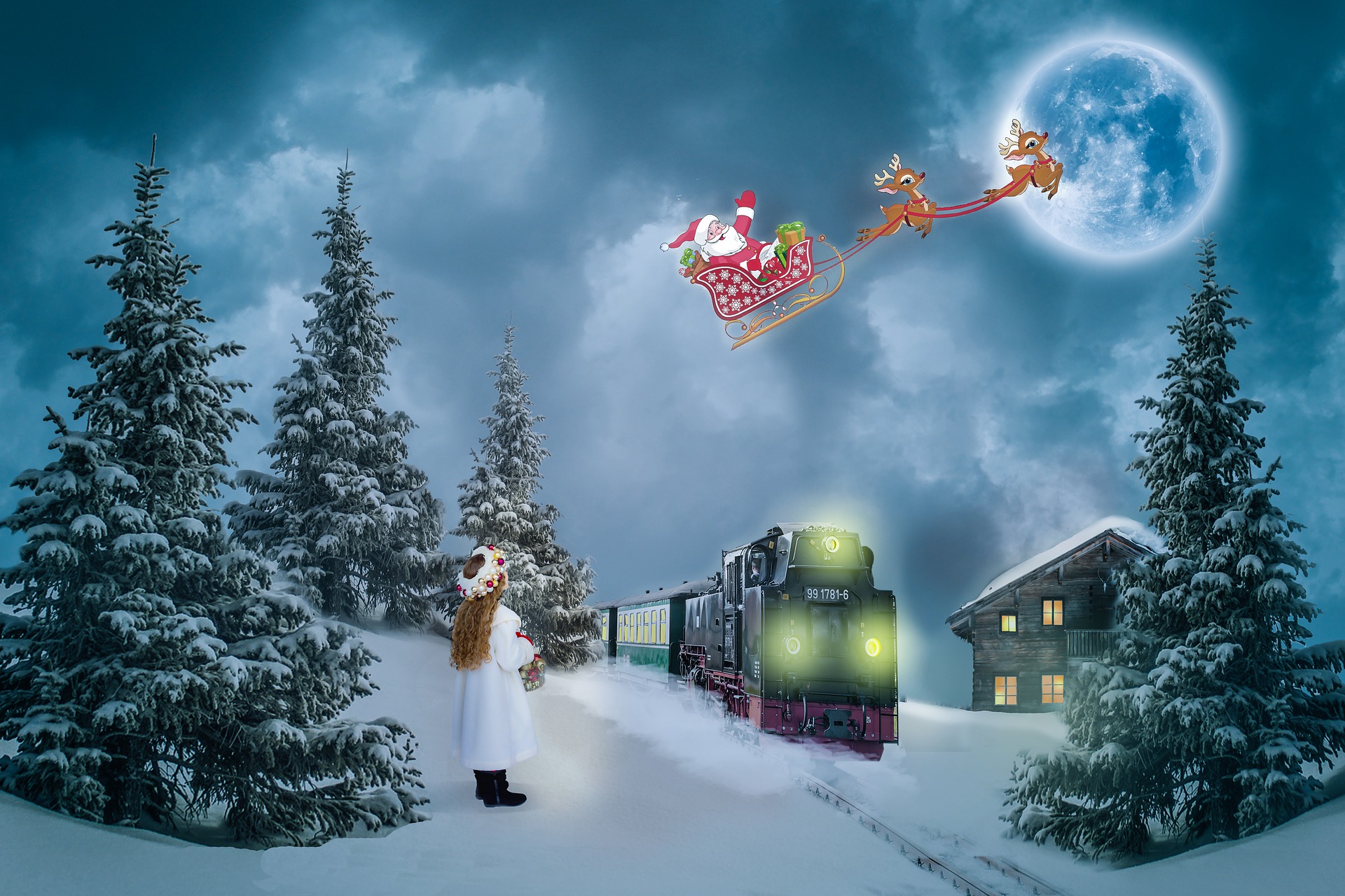 Christmas Train Wallpaper