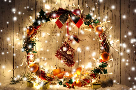  Lighted Christmas Wreath