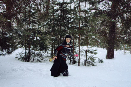 Serana (Skyrim) woman cosplay HD Desktop Wallpaper | Background Image