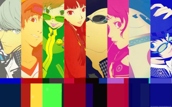 Kanji Tatsumi Naoto Shirogane Chie Satonaka Yu Narukami Kuma (Persona) Rise Kujikawa Yousuke Hanamura Yukiko Amagi Persona 4 Golden video game Persona 4 HD Desktop Wallpaper | Background Image