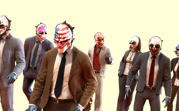 Video Game Payday 2 Payday Chains Wolf Dallas Houston Jiro Clover Sydney HD Wallpaper | Background Image