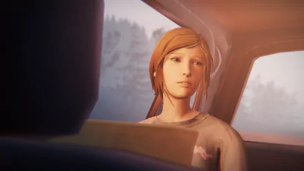  Chloe Price in car with dad
