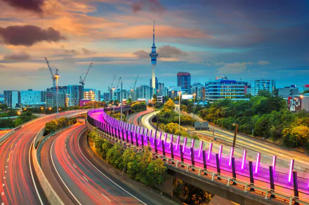 building city highway New Zealand man made Auckland HD Desktop Wallpaper | Background Image