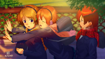 Maki Nishikino Hanayo Koizumi Rin Hoshizora Anime Love Live! HD Desktop Wallpaper | Background Image