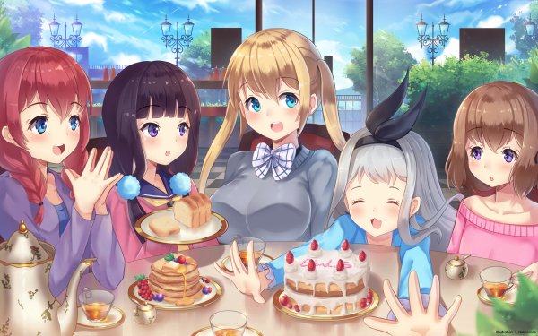 Anime Blend S Miu Amano Kaho Hinata Mafuyu Hoshikawa Hideri Kanzaki Maika Sakuranomiya HD Wallpaper | Background Image