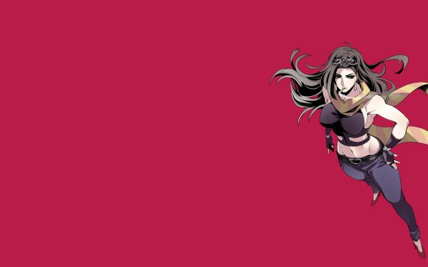 Anime Jojo's Bizarre Adventure Lisa Lisa Scarf Long Hair Brown Hair Cigarette Jojo's Bizarre Adventure: Battle Tendency HD Wallpaper | Background Image