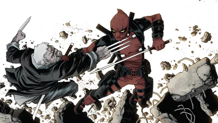 Wolverine Old Man Logan Comic Deadpool HD Desktop Wallpaper | Background Image