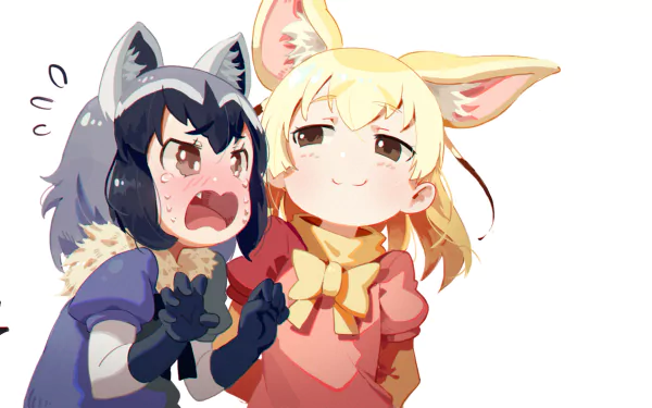 Fennec (Kemono Friends) Raccoon (Kemono Friends) Anime Kemono Friends HD Desktop Wallpaper | Background Image