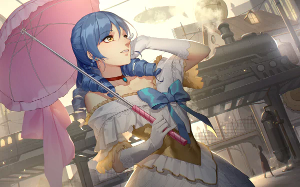 Anime Romantic Saga of Beauty & Devil HD Desktop Wallpaper | Background Image