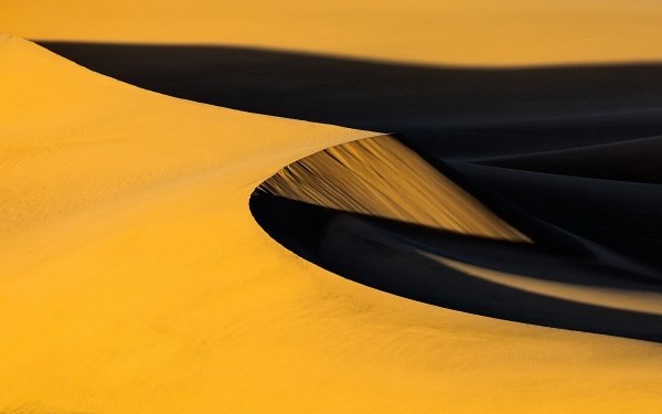 Nature Desert Sand Dune Shadow HD Wallpaper | Background Image