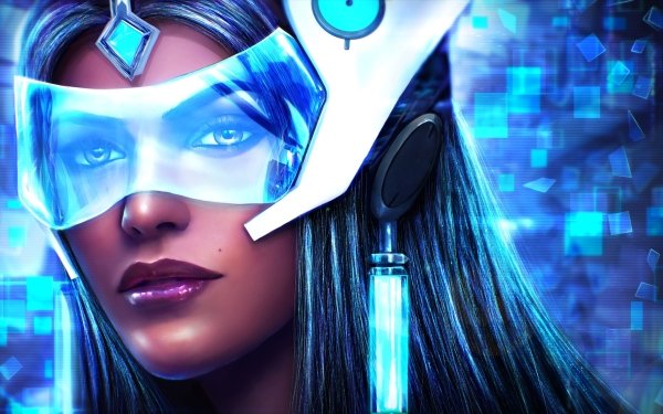 Video Game Overwatch Face Lipstick Symmetra HD Wallpaper | Background Image