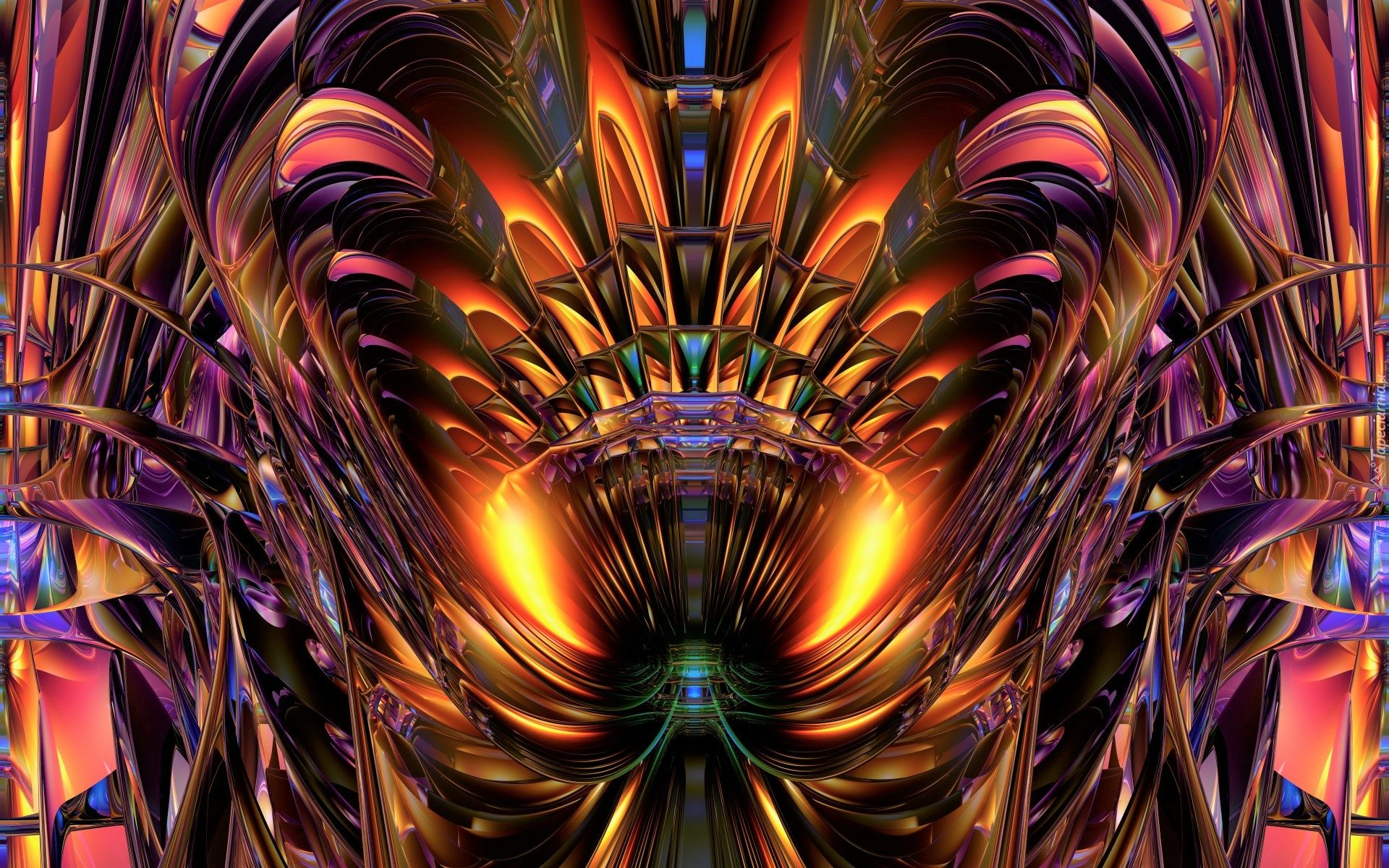 Download 3D Colorful Colors Abstract Fractal HD Wallpaper