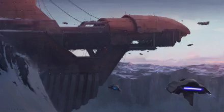 vehicle Sci Fi building HD Desktop Wallpaper | Background Image