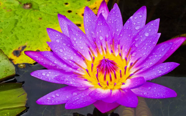  Purple Water Lily
