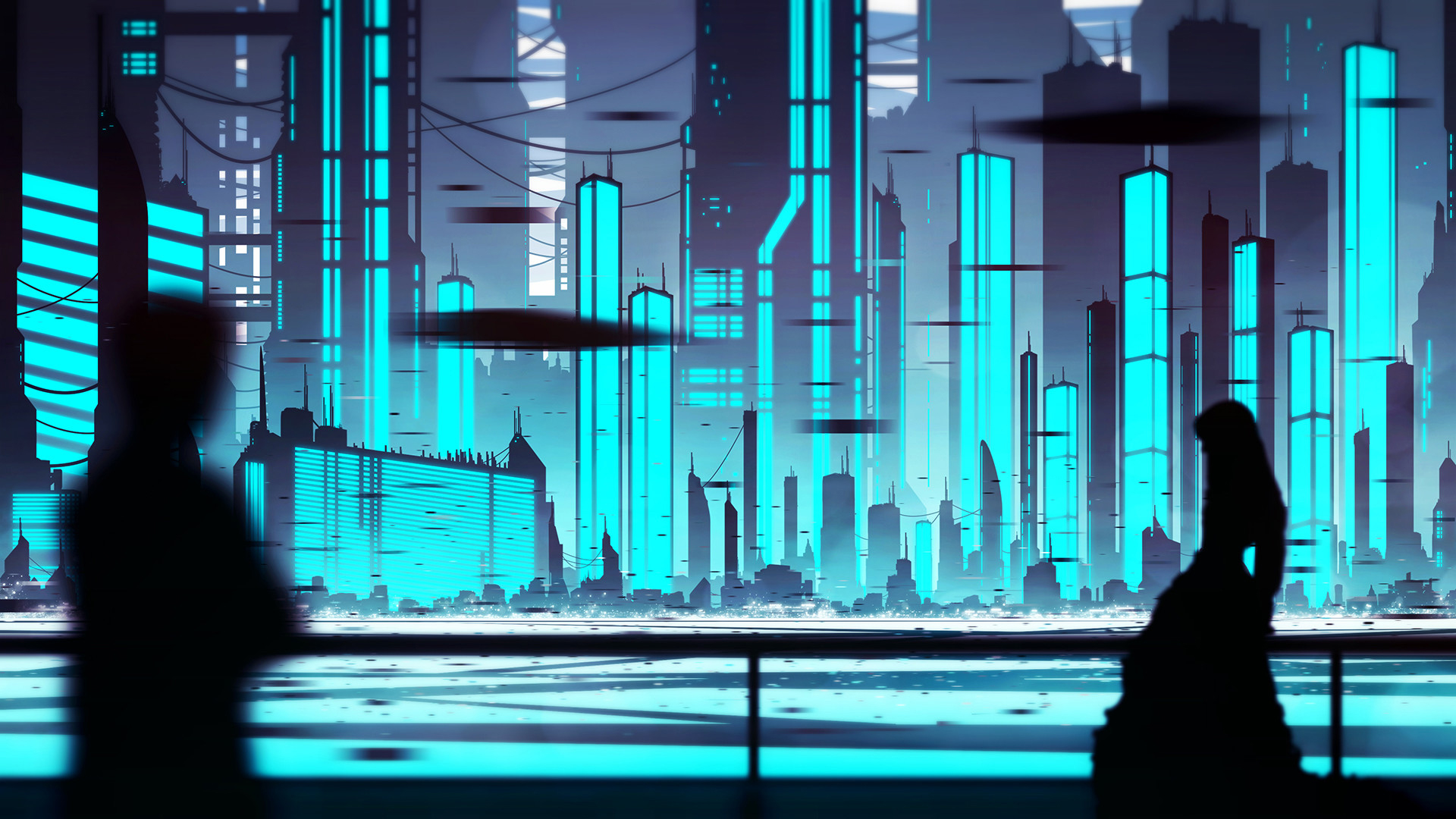 Sci Fi City HD Wallpaper by Michal Kváč