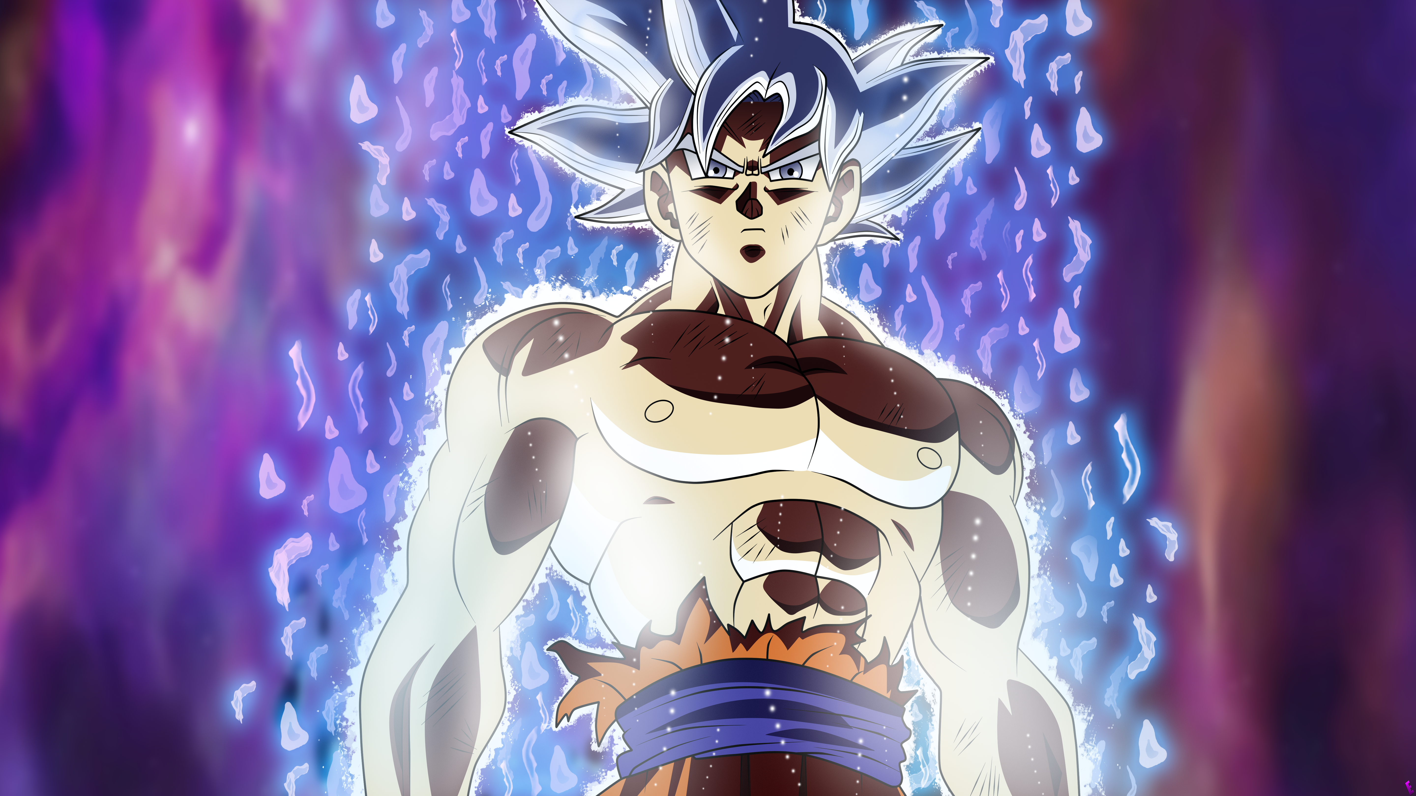 Download wallpaper 1920x1080 blue ultra instinct, goku, dragon